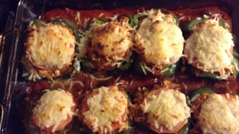Rice and Tofu Stuffed Peppers Created by Desiree C.