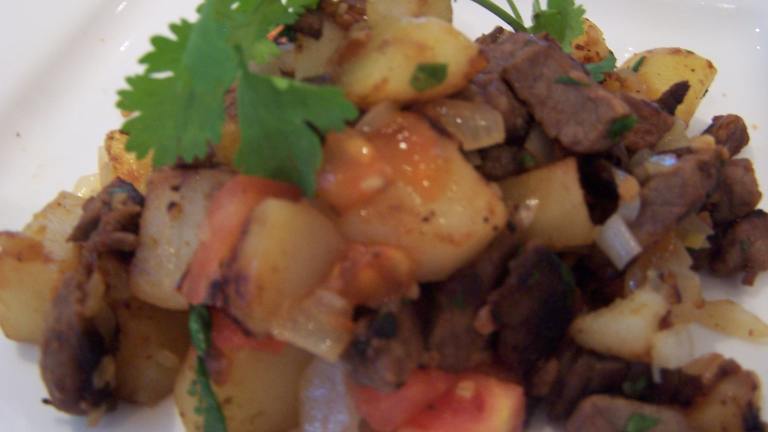 Beef Hash With a Spicy Kick Created by Deantini