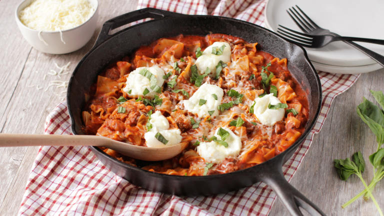 Best One-Skillet Lasagna Created by DeliciousAsItLooks