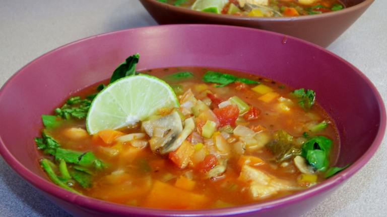 Chicken Lime Vegetable Soup Created by Rita1652