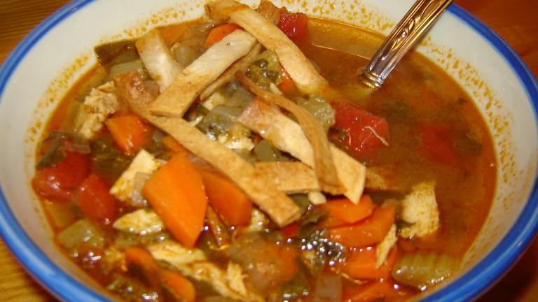 Chicken Lime Vegetable Soup Created by MA HIKER