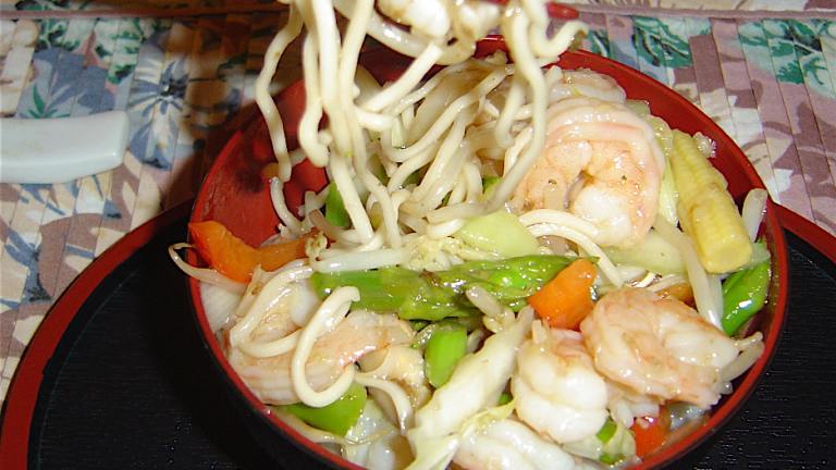 Chinese Prawns With  Stir Fried Vegetables Created by JoyfulCook