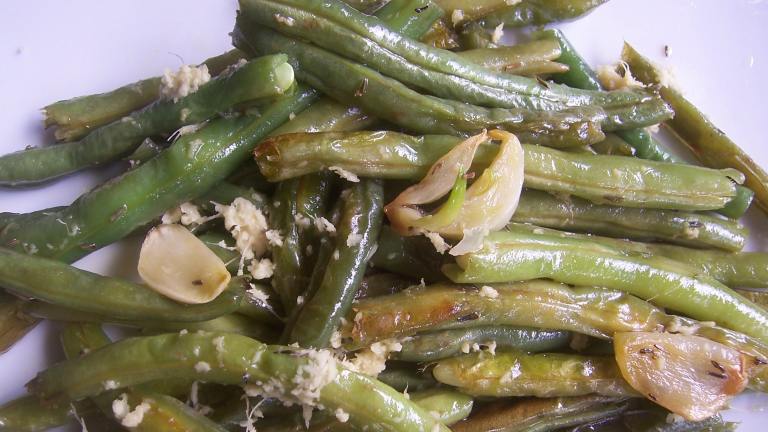 Ginger-Roasted Green Beans Created by lazyme
