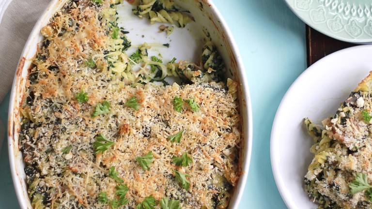 Spinach and Hot Ham Baked Pasta With a Crispy Top Recipe - Food.com