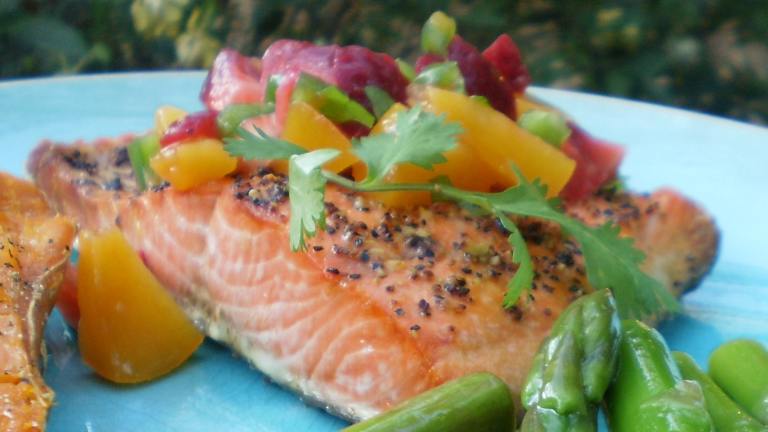 Salmon or Halibut With Fruit Salsa created by breezermom