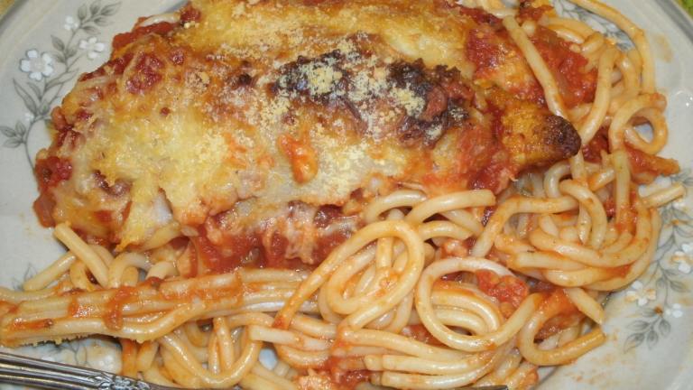 Baked Garlic Chicken & Mozzarella With Pasta * Fazoli's Copy created by Catnip46