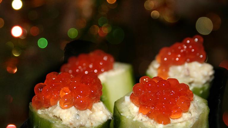 Cucumber Boats With Liver Pate Stuffing created by quid_pro_quo