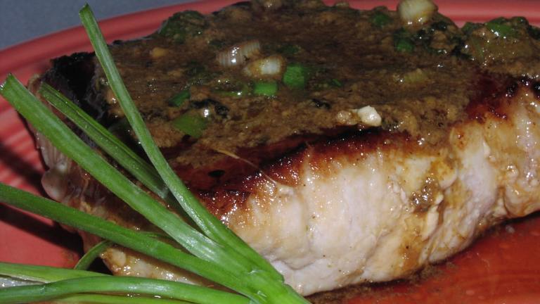 Pork Chops With Ginger-Soy Glaze Created by teresas