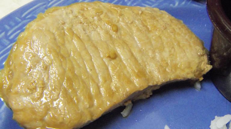 Pork Chops With Ginger-Soy Glaze created by alligirl