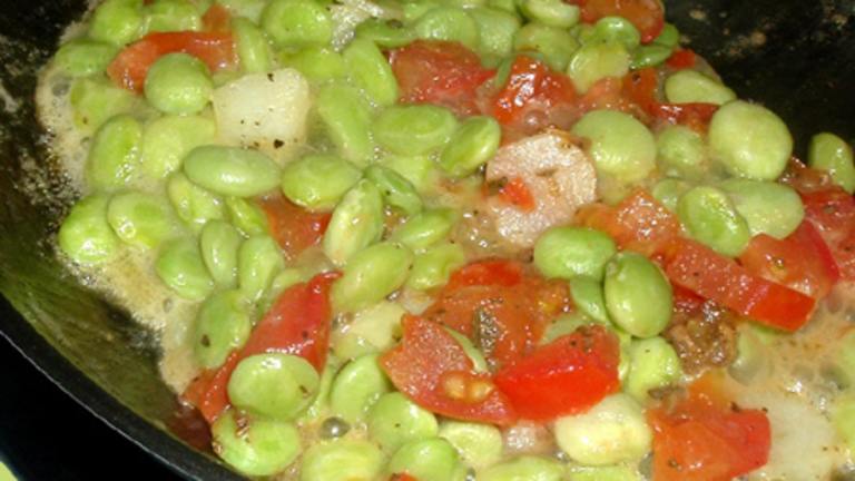 Baby Lima Beans With Tomatoes and Sage created by Bergy
