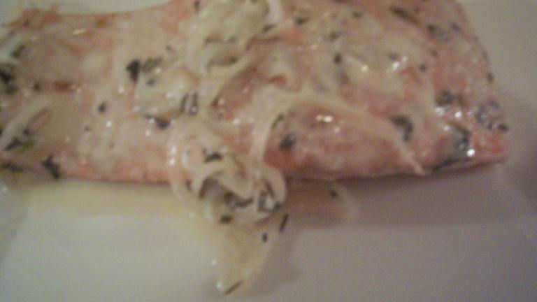 Grilled Salmon in Champagne Sauce Created by Lawsome
