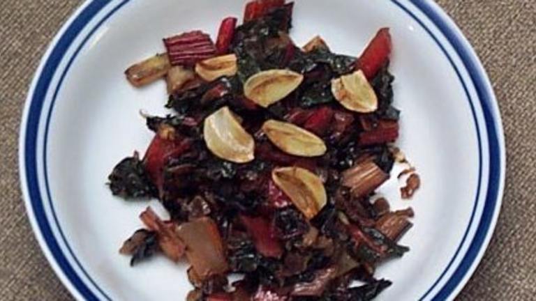 Sauteed Swiss Chard with Red Onions created by BarbryT