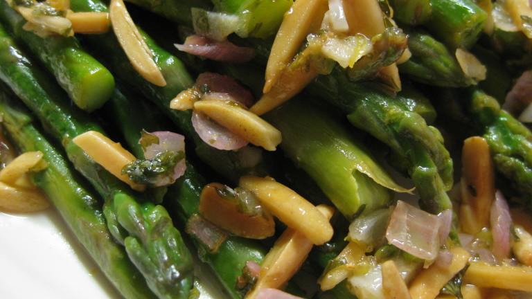 Steamed Asparagus With Almond Butter Created by Charlotte J