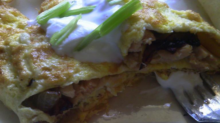Smoked Salmon & Caramelized Onion Omelet ( #13) Created by Dienia B.