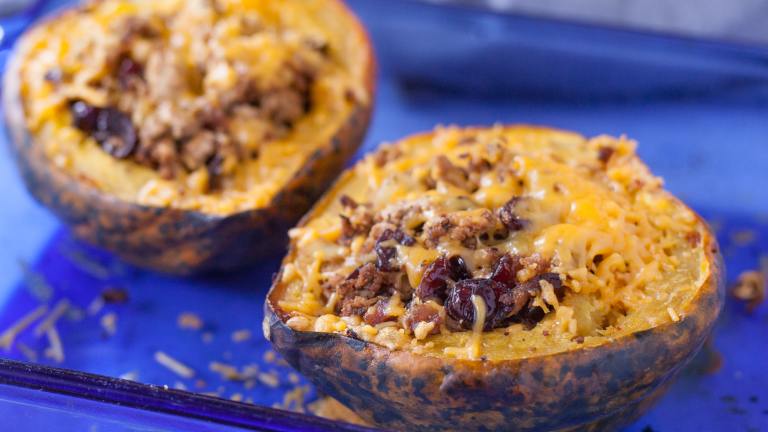 Chicken Stuffed Acorn Squash Created by DianaEatingRichly