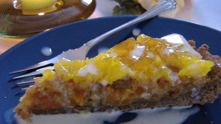 Apricot Almond Orange Tart With White Chocolate Cream Created by Leslie