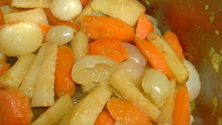 Glazed Pearl Onions & Carrots Created by Bergy