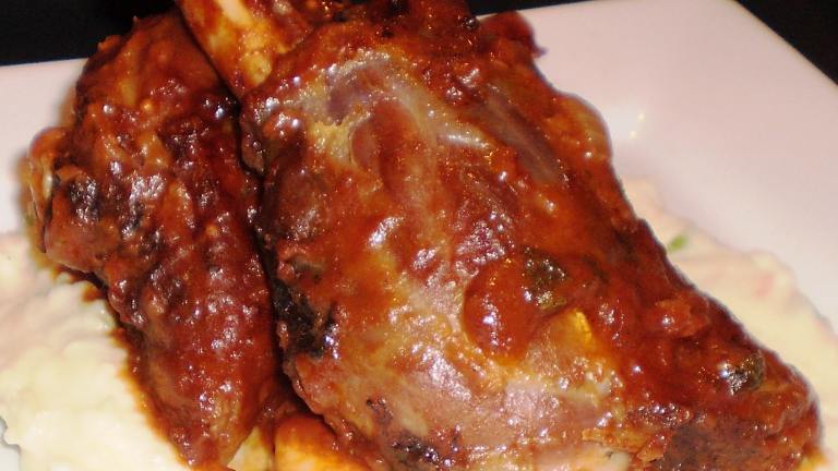Lamb Shanks in Barbecue Sauce Created by Tisme