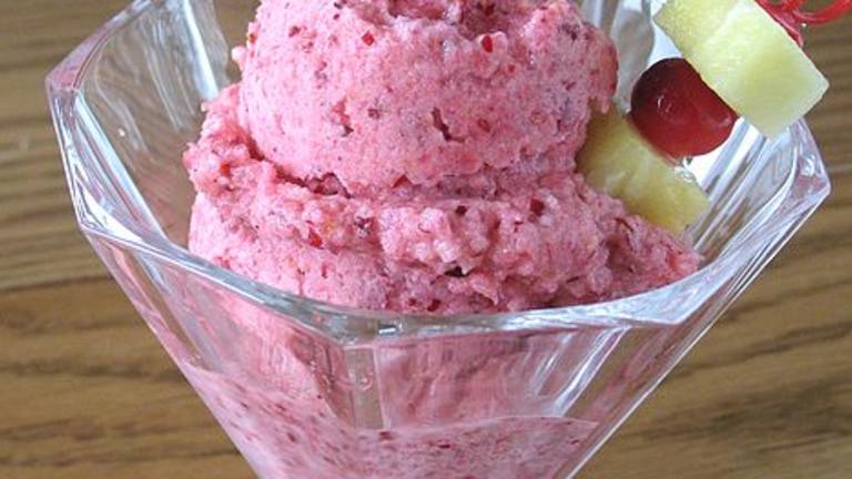 Cranberry Pineapple Sorbet created by Calee