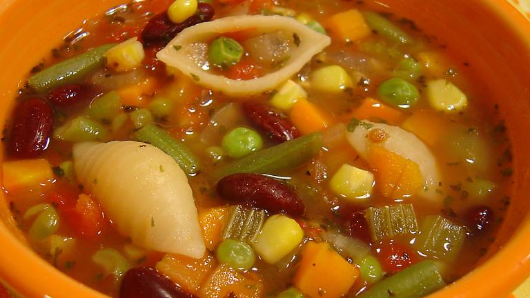 Low Fat Minestrone Soup Created by PalatablePastime