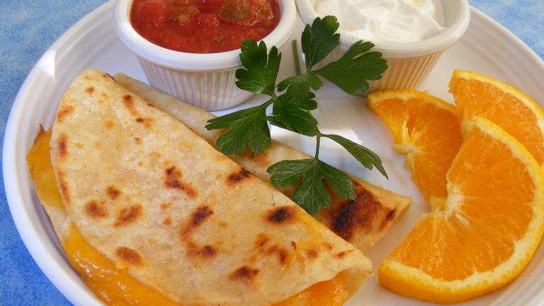 Cheese Quesadillas Created by Seasoned Cook