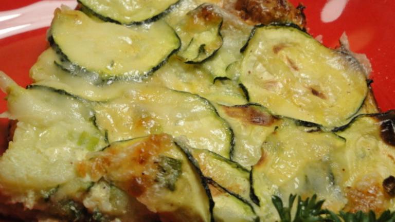 Baked Zucchini With Cheese Created by Debbwl