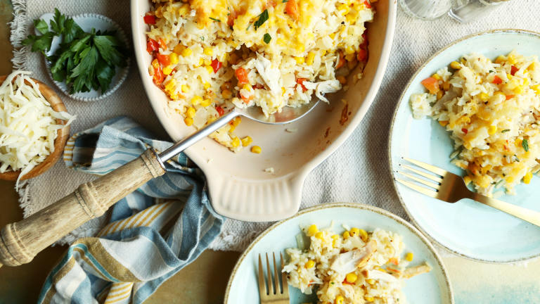 Leftover Chicken or Turkey Rice Casserole created by Jonathan Melendez