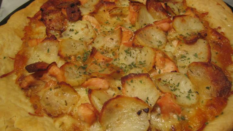 Rosemary Chicken and Potato Pizza Created by pattikay in L.A.
