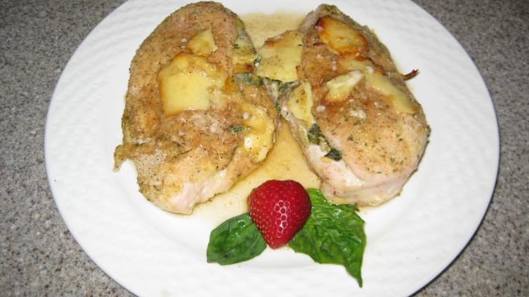 Baked Garlic, Basil and Camembert Stuffed Chicken Breasts created by Obag6142
