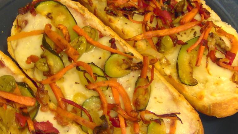 Grilled Veggie French Bread Pizza created by Mamas Kitchen Hope