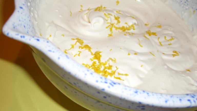 Lemon Whipped Cream Created by ChefLee