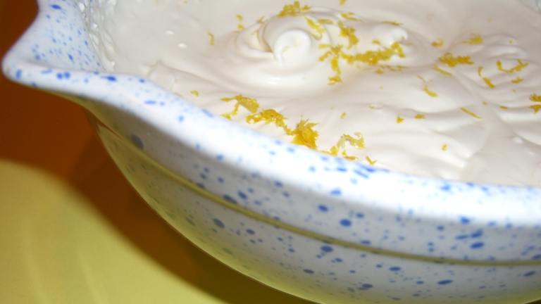 Lemon Whipped Cream Created by ChefLee