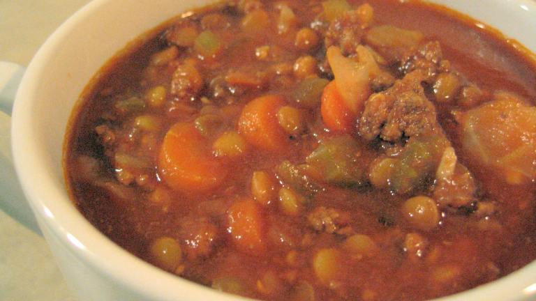 Beefy Lentil Soup Created by Brenda.