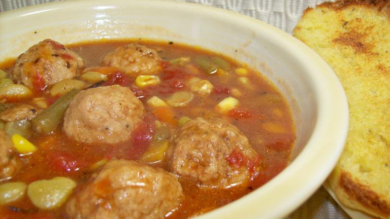 Meatball and Vegetable Stew Created by Chef shapeweaver 