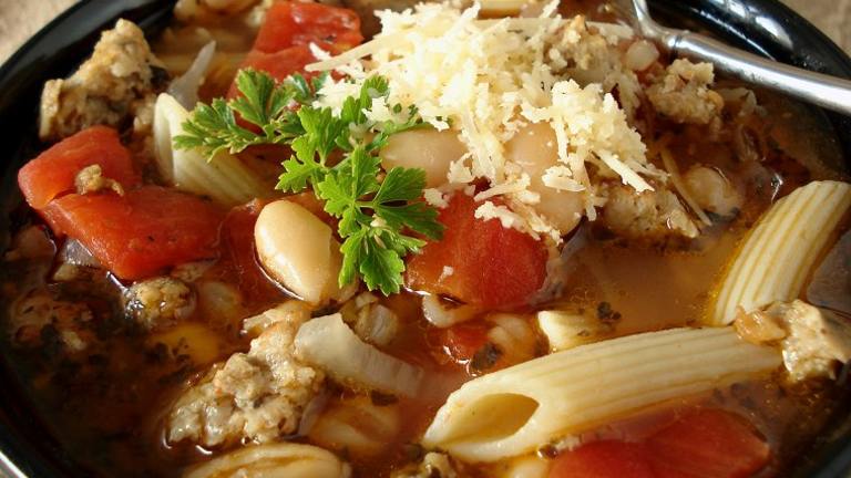 Italian Pasta and Bean Soup Created by Marg CaymanDesigns 