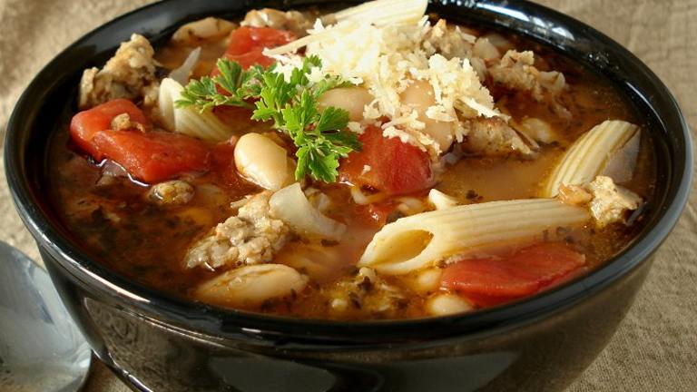 Italian Pasta and Bean Soup created by Marg CaymanDesigns