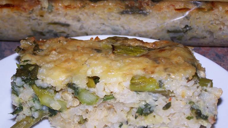 Asparagus and Bocconcini Risotto Bake (Slice) created by Jubes