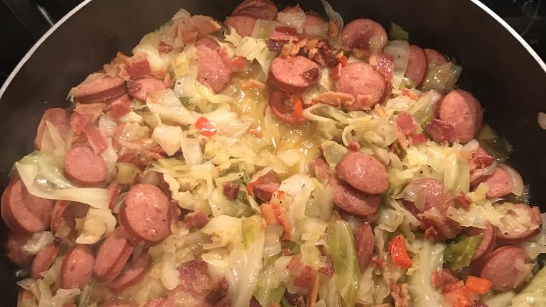 Smoked Sausage & Fried Cabbage Created by Annette C.