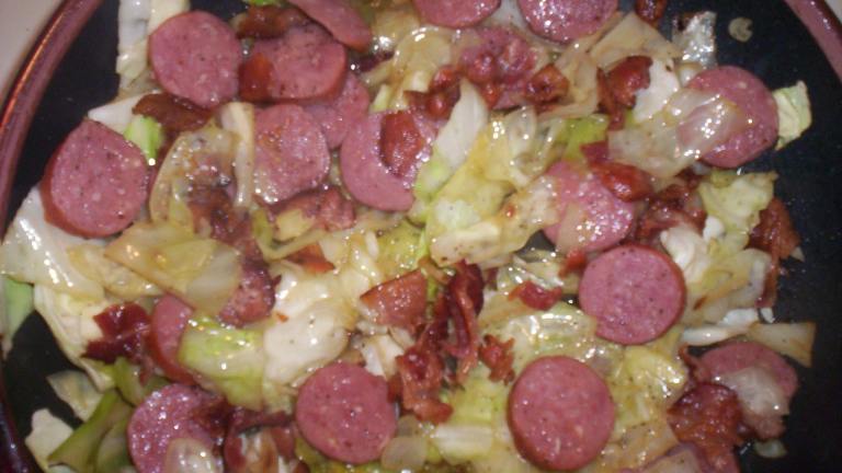 Smoked Sausage & Fried Cabbage created by Chef shapeweaver