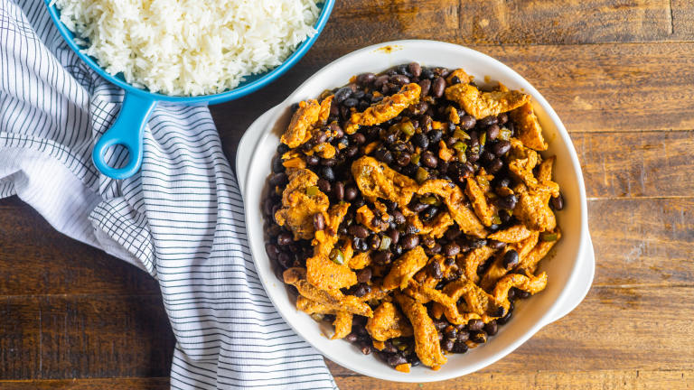 Chicken with Black Beans and Rice Created by limeandspoontt