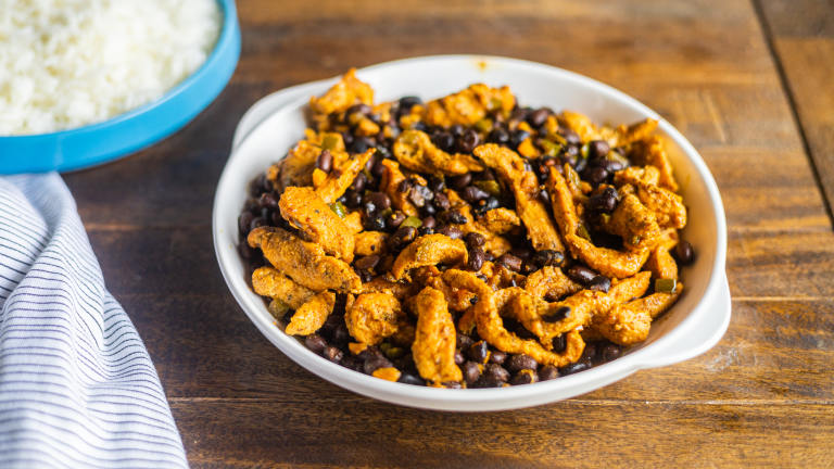 Chicken with Black Beans and Rice Created by limeandspoontt