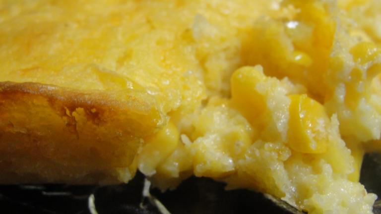 Three Corn and Cheddar Spoon Bread Created by Creation In Hope