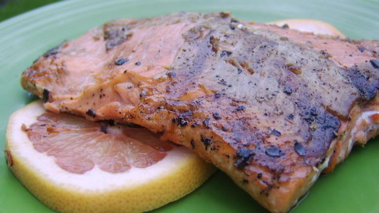 Grilled Balsamic and Grapefruit Glazed Salmon created by LifeIsGood
