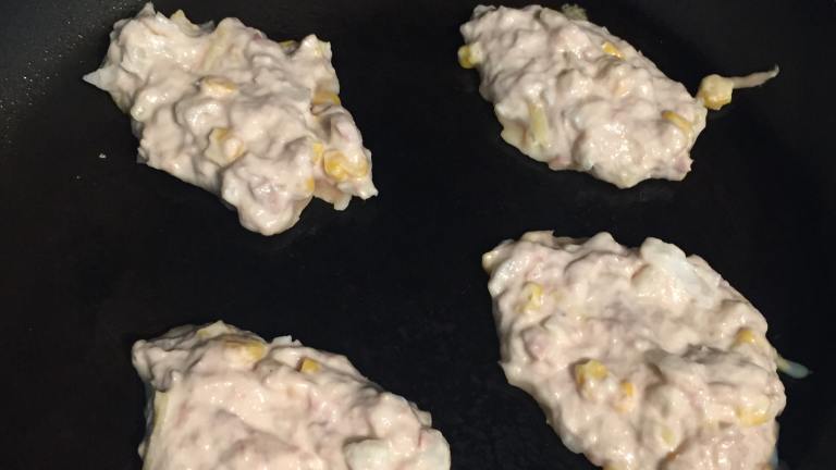 Tuna and Corn Fritters Created by Amy J.