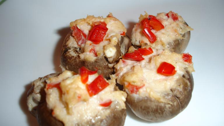 Light Cheesy Crab Stuffed Mushrooms created by Janni402