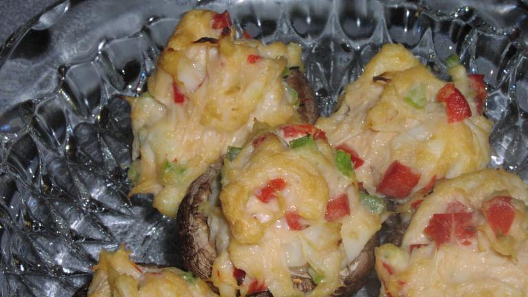 Light Cheesy Crab Stuffed Mushrooms Created by teresas