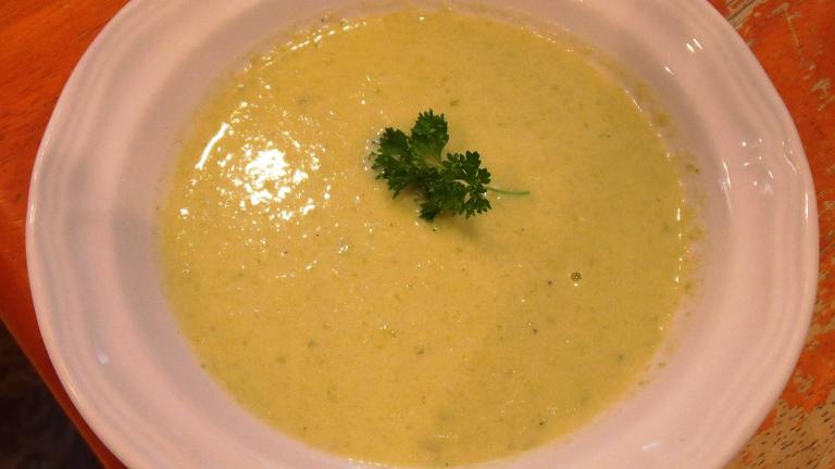 Cream of Asparagus and Leek Soup created by Maryland Jim
