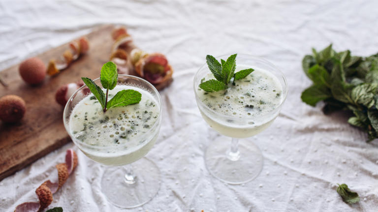 Lychee Mint Champagne Created by Izy Hossack