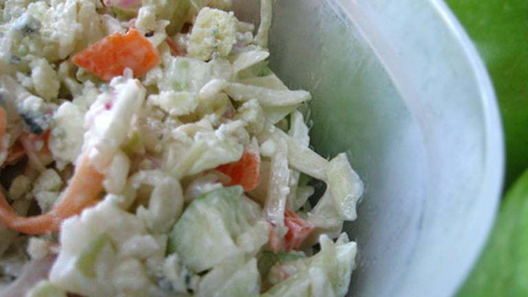 Blue Cheese Coleslaw With Apples and Walnuts Created by Caroline Cooks