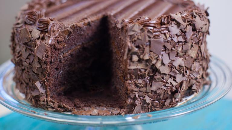 Dark Triple Chocolate Cake Created by DianaEatingRichly